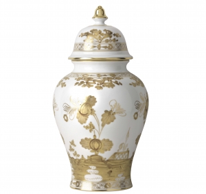 Ginori Oriente Italiano Aurum Potiche Vase - 15"
